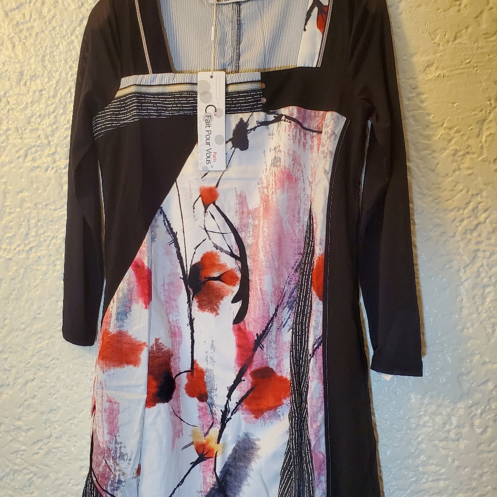 C'Fait Pour Vous Paris Dress Size 3 EU ( USA L )